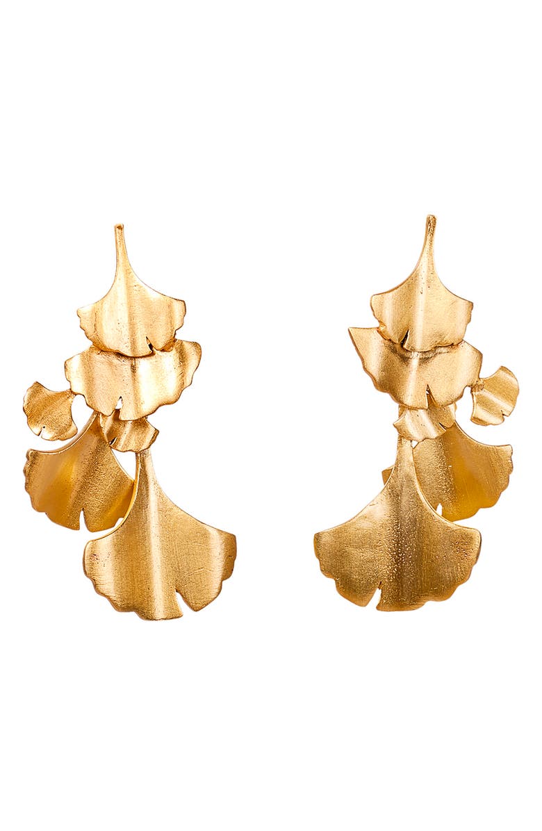 Christina Greene Ginkgo Chandelier Drop Earrings, Main, color, 
