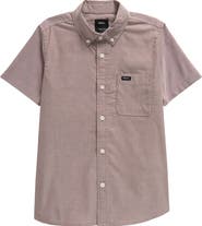 RVCA Kids' That'll Do Cotton Blend Button-Down Shirt