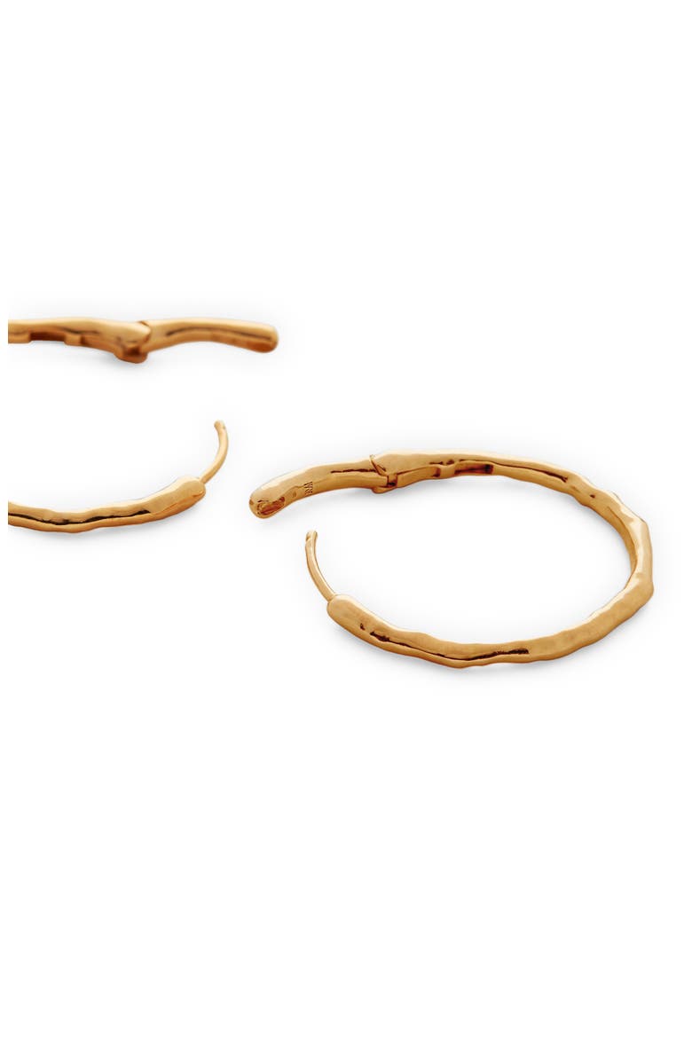 Siren Muse Medium Hoop Earrings, Alternate, color, GP