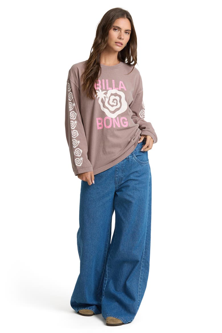 That's a Trip Long Sleeve Cotton Jersey Graphic T-Shirt, Alternate, color, ACORN