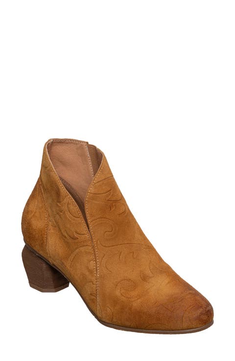 Pattie Embossed Bootie (Women)