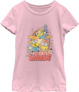 Minions & Monsters Girl's Minions & Monsters Show Me That Smile Graphic T-Shirt