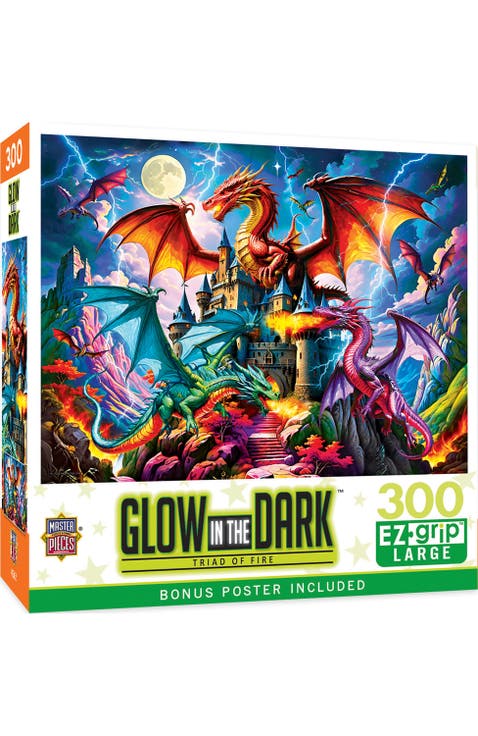 Triad of Fire 300 Piece Glow Puzzle