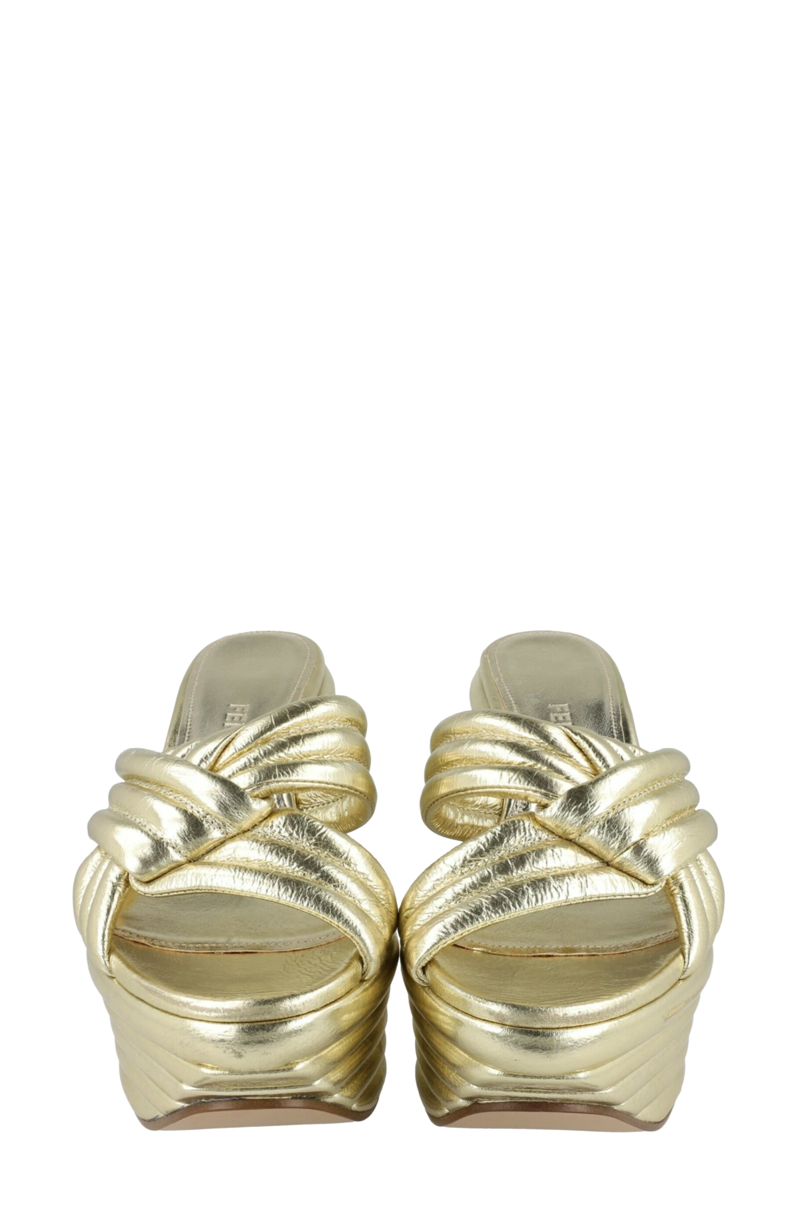 Rey Platform Sandal, Alternate, color, YELLOW GOLD