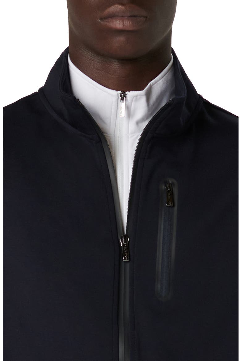 Knit Zip-Up Vest, Alternate, color, NAVY