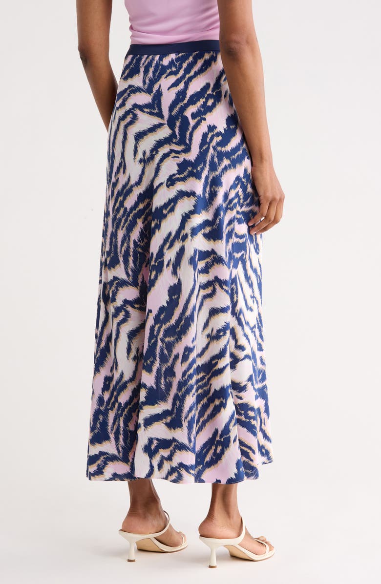 Diane von Furstenberg Isadora Silk Maxi Skirt, Alternate, color, Palace Tiger Pink