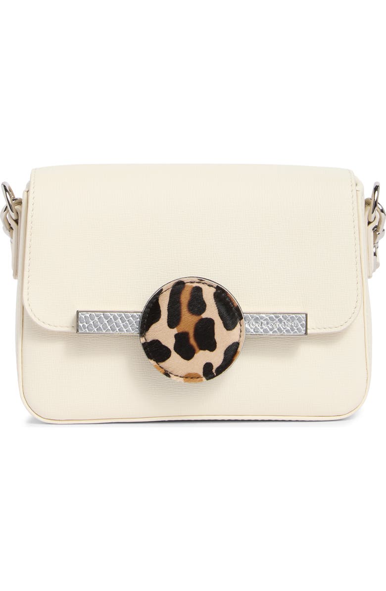 Longchamp Small Genuine Calf Hair Accent Crossbody Bag, Main, color,