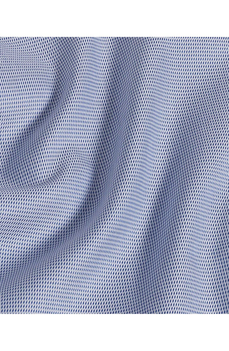 David Donahue Regular Fit Micropattern Cotton Dobby Dress Shirt, Alternate, color, Blue/ White