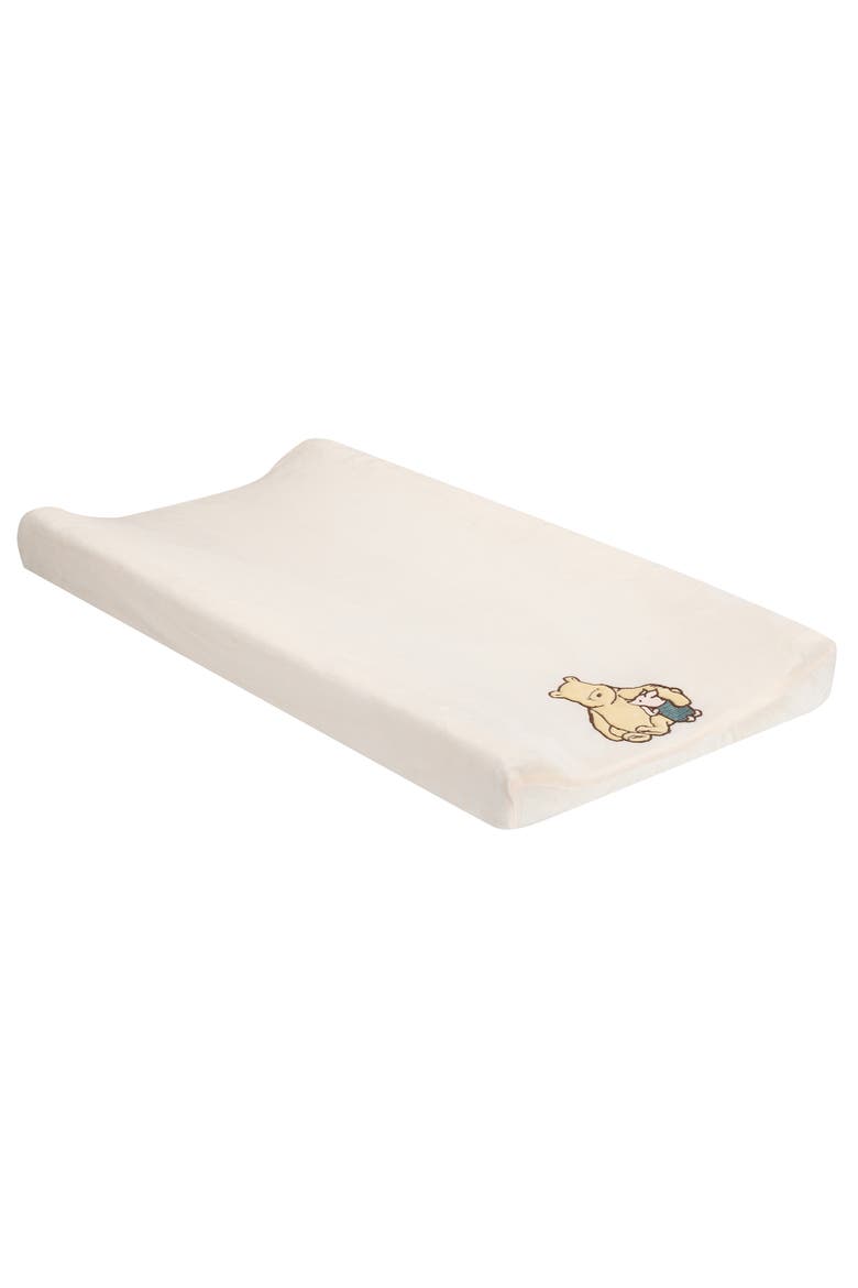 Disney Baby Storytime Pooh Soft Creamy Changing Pad Cover, Main, color, Cream