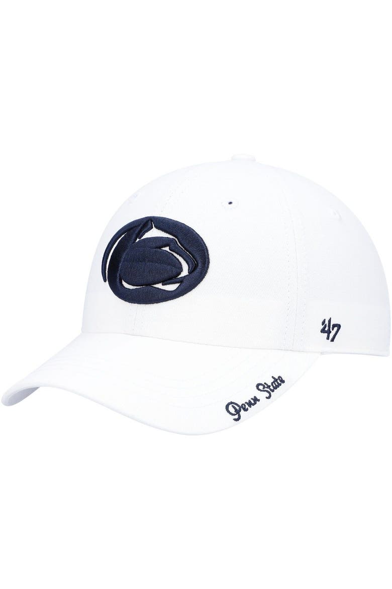 Women's '47 White Penn State Nittany Lions Miata Clean Up Logo Adjustable Hat, Alternate, color, WHITE