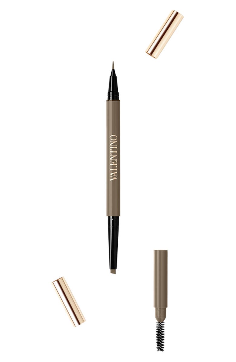 Valentino 3-in-1 Multitasking Brow Liner & Brush, Main, color, 01 Taupe