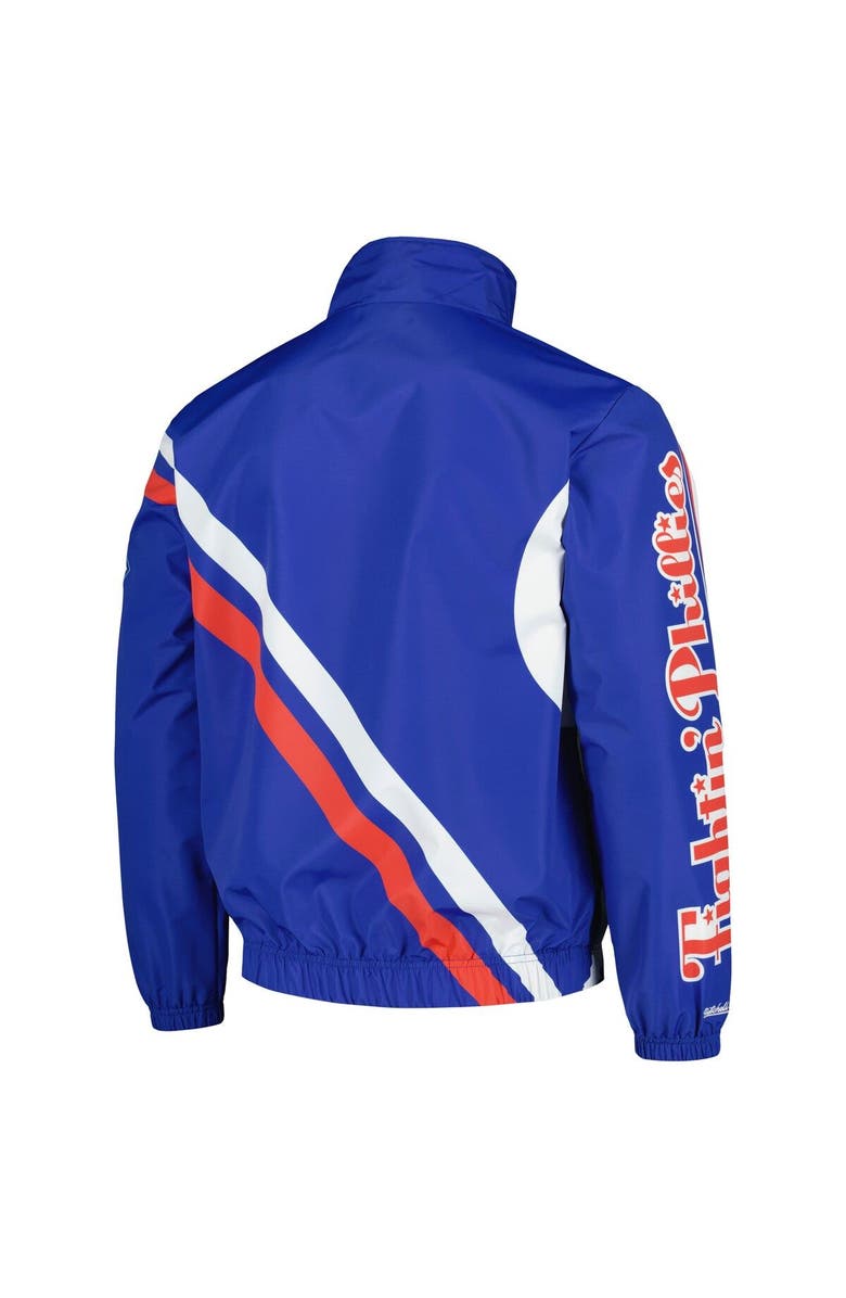 Mitchell & Ness Men's Mitchell & Ness Royal Philadelphia Phillies Exploded Logo Warm Up Full-Zip Jacket, Alternate, color, Royal