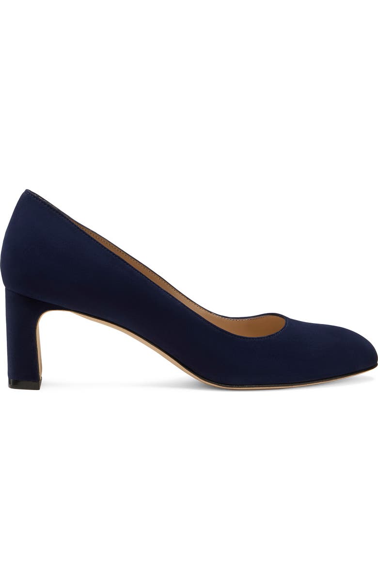 Stuart Weitzman Babette Block Heel Pump, Alternate, color, Nice Blue