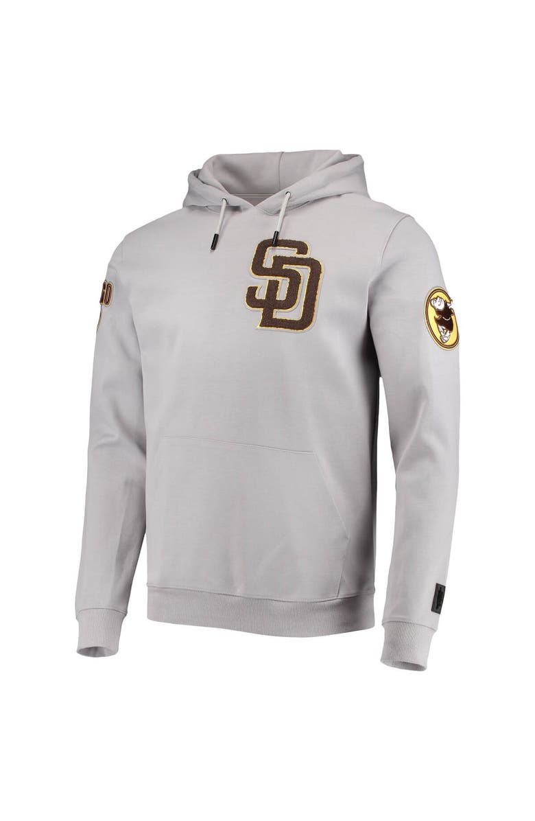 PRO STANDARD Men's Pro Standard Gray San Diego Padres Team Logo Pullover Hoodie, Alternate, color, 