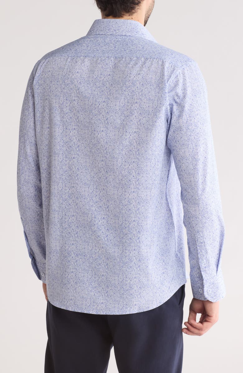 T.R. PREMIUM Printed Long Sleeve Button-Up Shirt, Alternate, color,