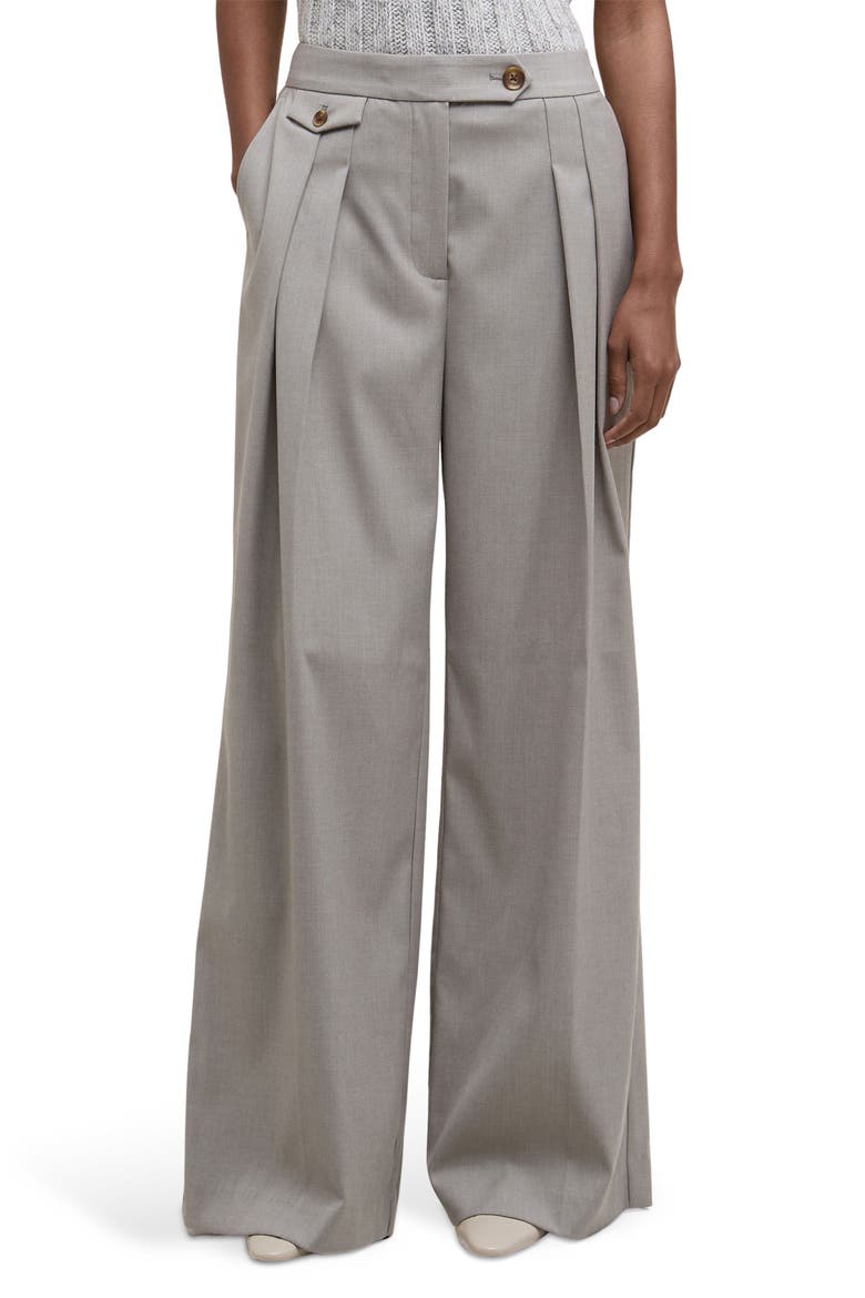 Freya High Waist Wide Leg Trouser, Main, color, MIST