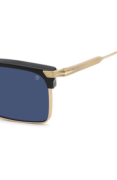 David Beckham Eyewear Db 1227/g/s/us 54mm Rectangular Sunglasses In Blue