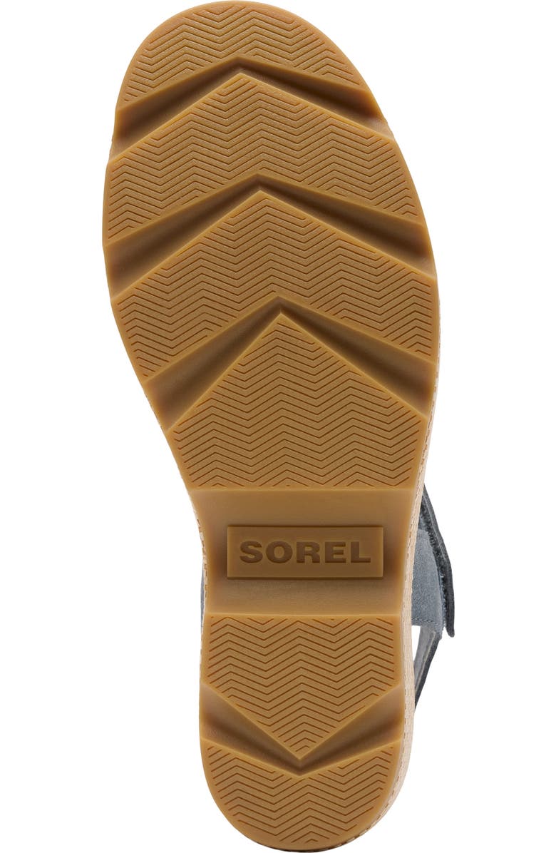 SOREL Joanie IV Y Strap Wedge Sandal, Alternate, color, Grey Ash/ Gum 16