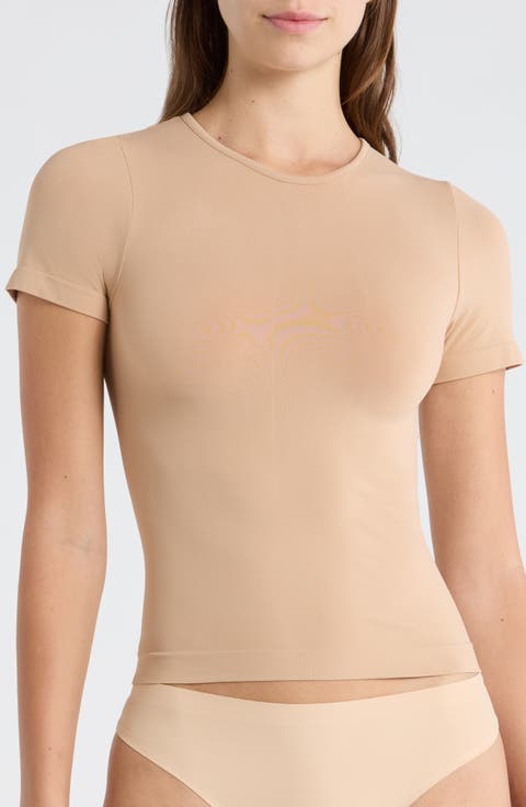 Soft Smoothing Seamless T-Shirt (Regular & Plus)