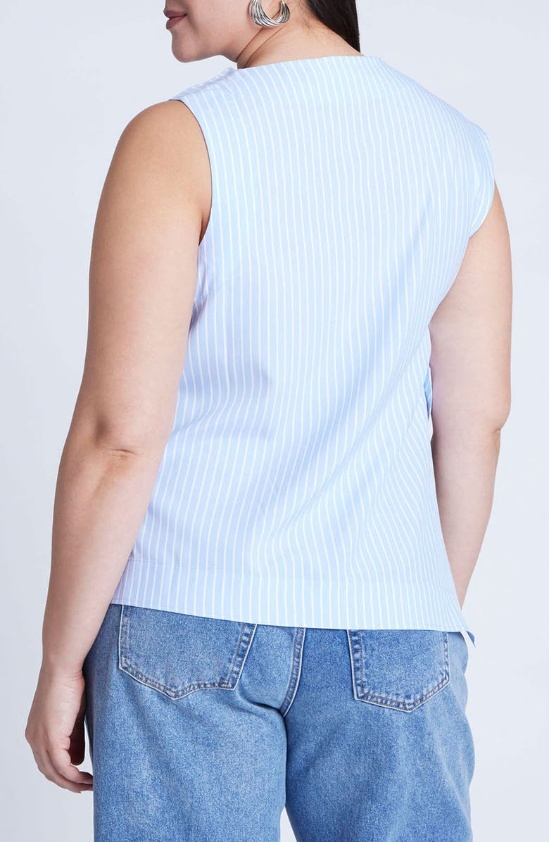 ELOQUII Cowl Neck Side Tie Top, Alternate, color, 