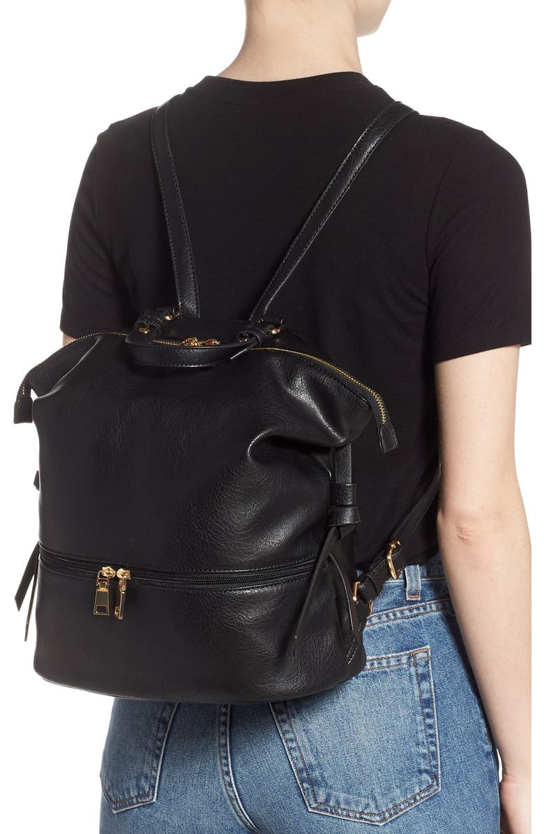 Sole Society Cyndi Faux Leather Backpack, Alternate, color,