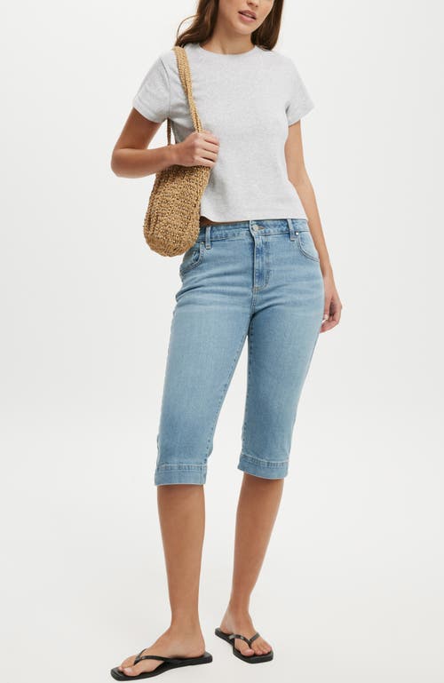 Cotton On The One Rib Crewneck T-shirt In Grey Marle