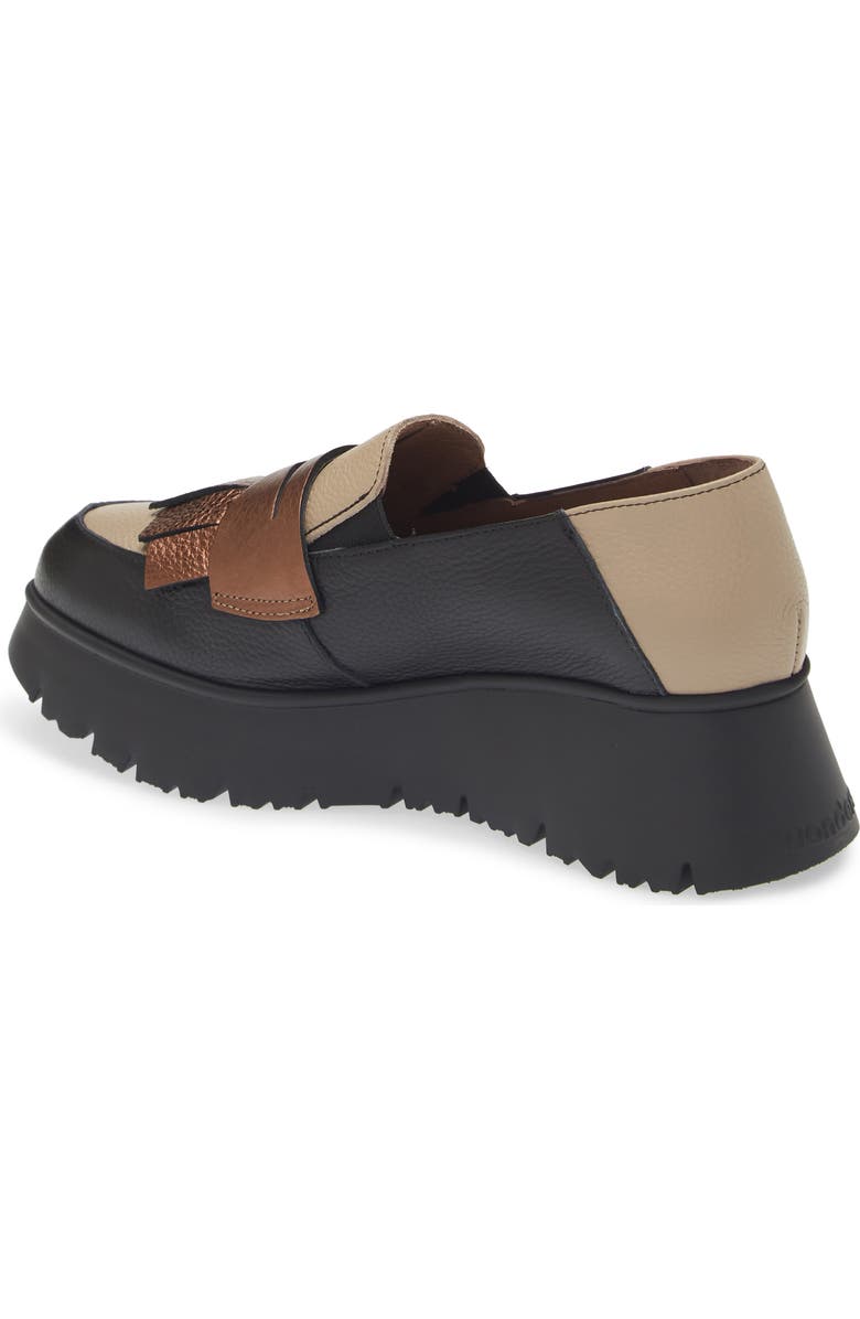 Wonders Kiltie Platform Loafer, Alternate, color,