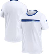 Nike Men's Nike White Seattle Seahawks Throwback Sideline Coaches Performance T-Shirt