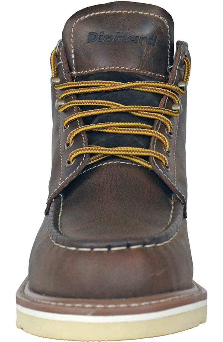 DieHard Mustang 6 Inch Soft Toe Work Boot Waxy Brown, Alternate, color, Brown