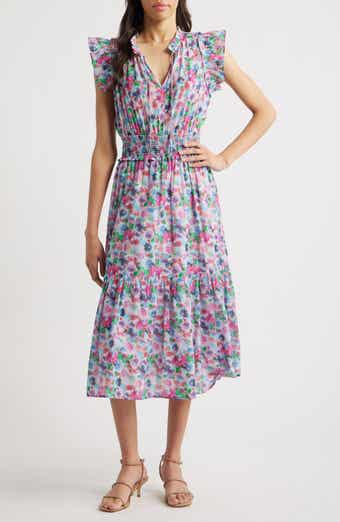 Rails Garden Floral Print Midi Dress