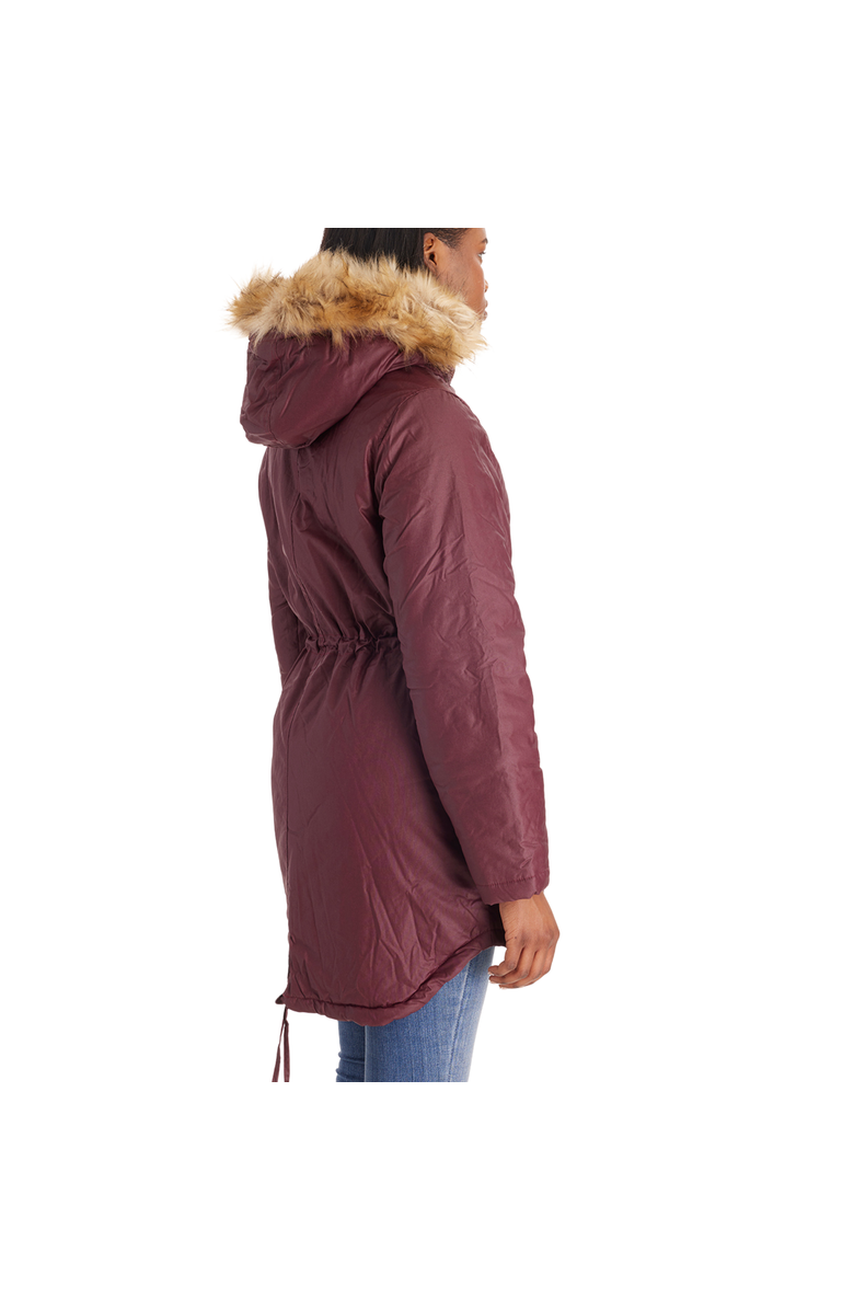 Modern Eternity Maternity Sofia - Waxed Shell 3 in 1 Maternity Parka, Alternate, color, Burgundy