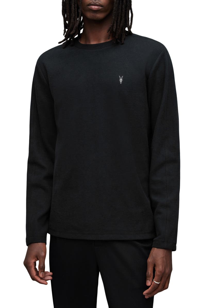 AllSaints Rowe Long Sleeve Cotton T-Shirt, Main, color, 