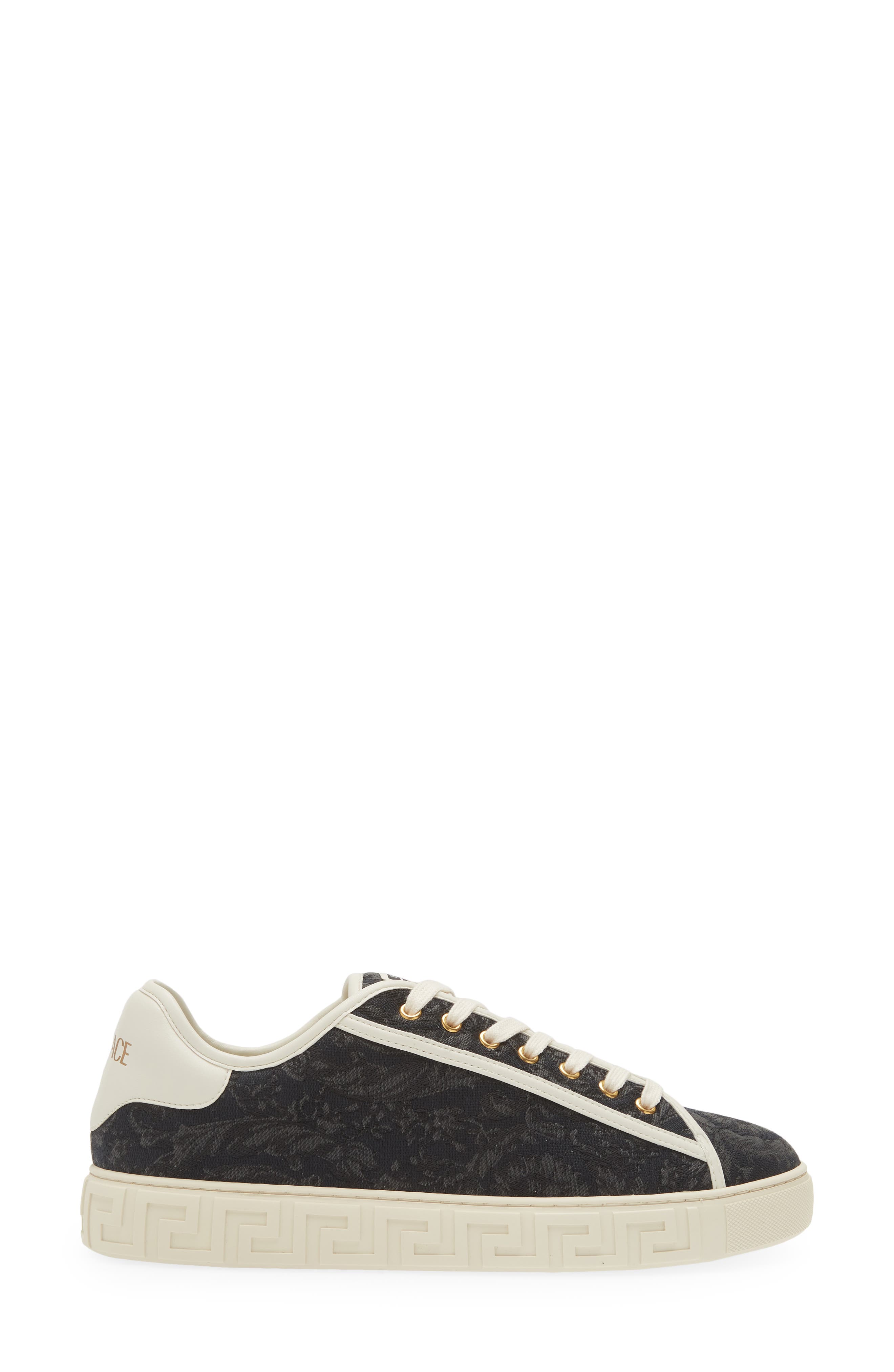 Versace Barocco Greca Low Top Sneaker, Alternate, color, 