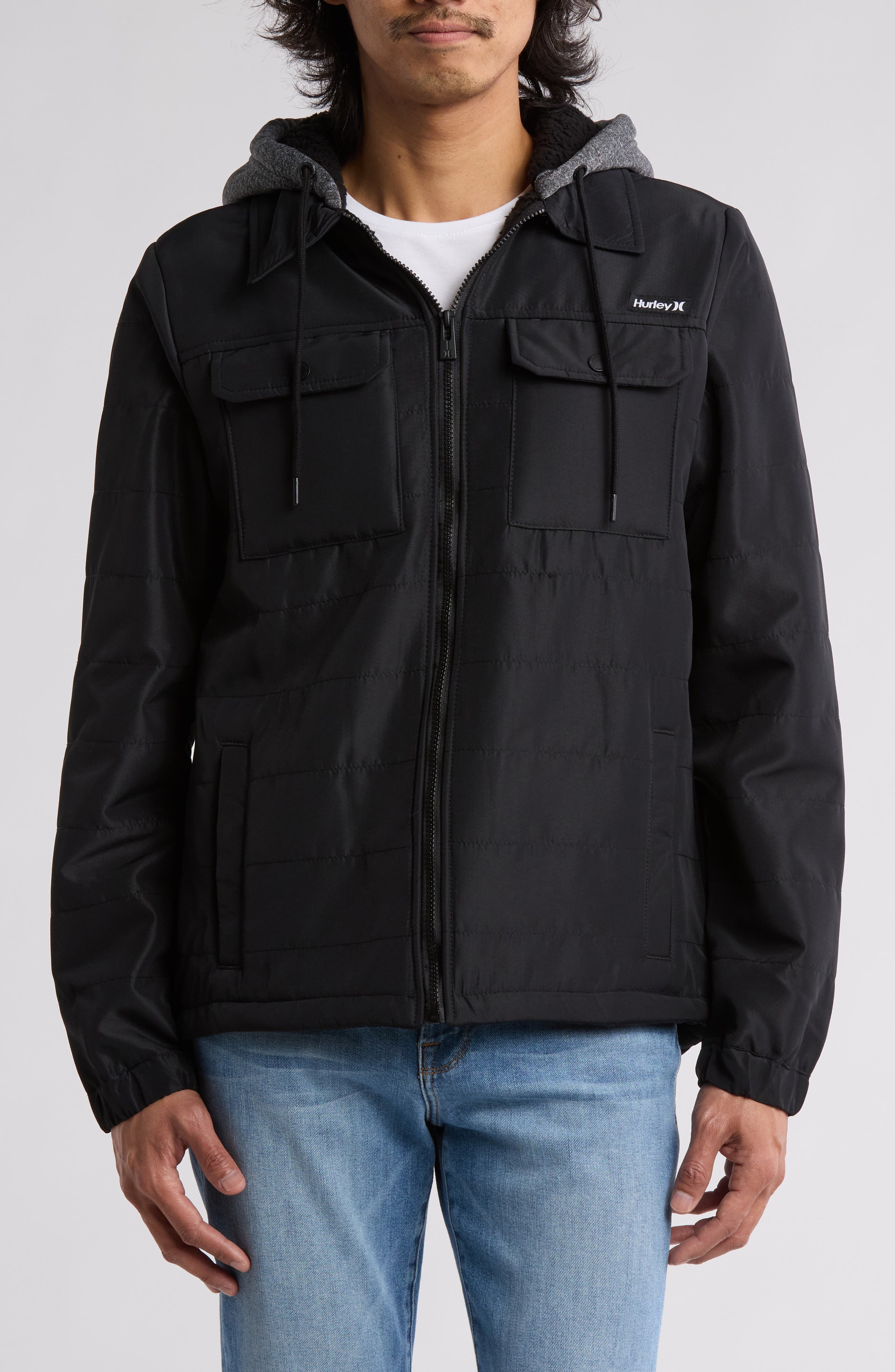 Hurley Ostro Fleece Lined Hooded Jacket