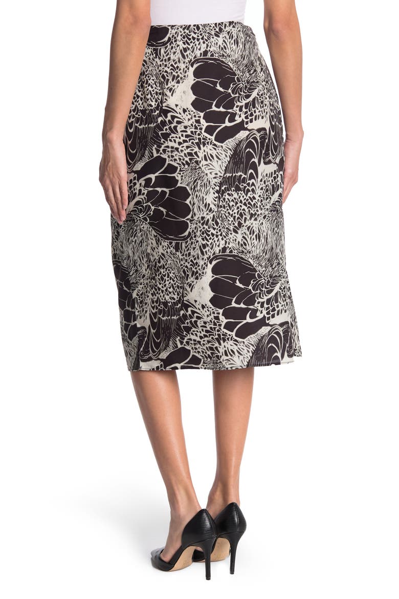 Roost Silk Skirt, Alternate, color, NATURAL/ BLACK