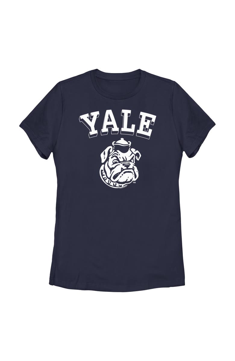 Yale University Women's Yale University Handsome Dan Face Graphic T-Shirt, Main, color, Navy Blue