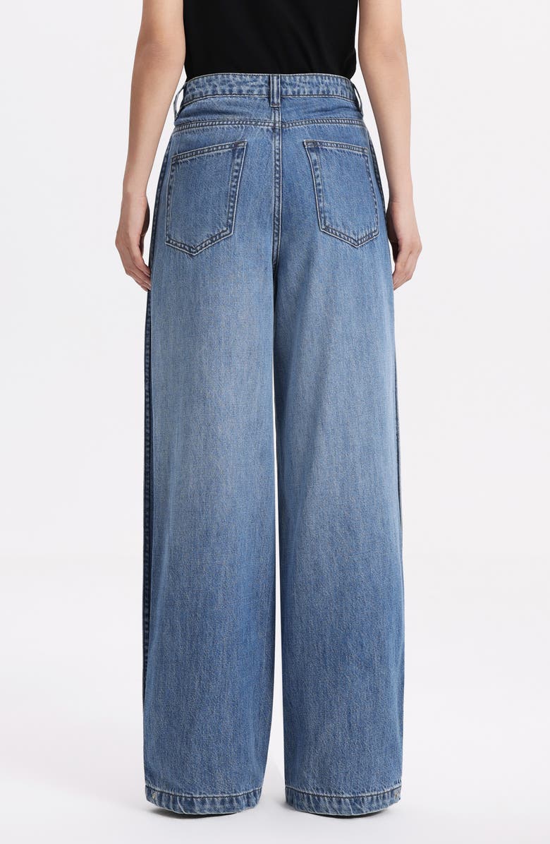 Bayeas Paneled High Waist Wide Leg Jeans, Alternate, color, Cloud Walk