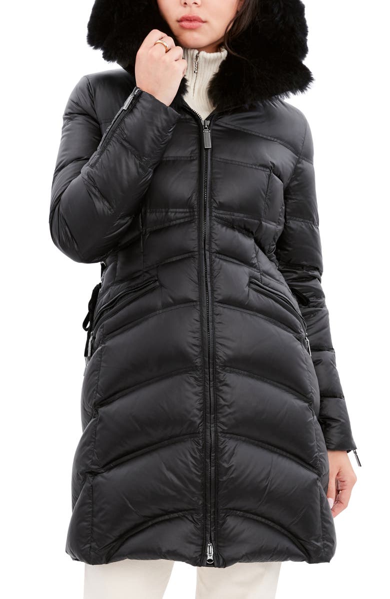 Dawn Levy Cloe - Shearling Coat, Main, color, Black