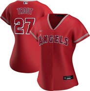 Nike Women's Nike Mike Trout Red Los Angeles Angels Alternate Replica Player Jersey