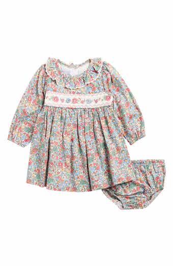 Smocked Floral Dress & Bloomers