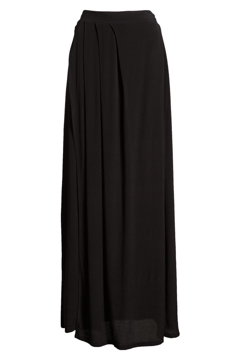 Maxi Skirt, Alternate, color, BLACK