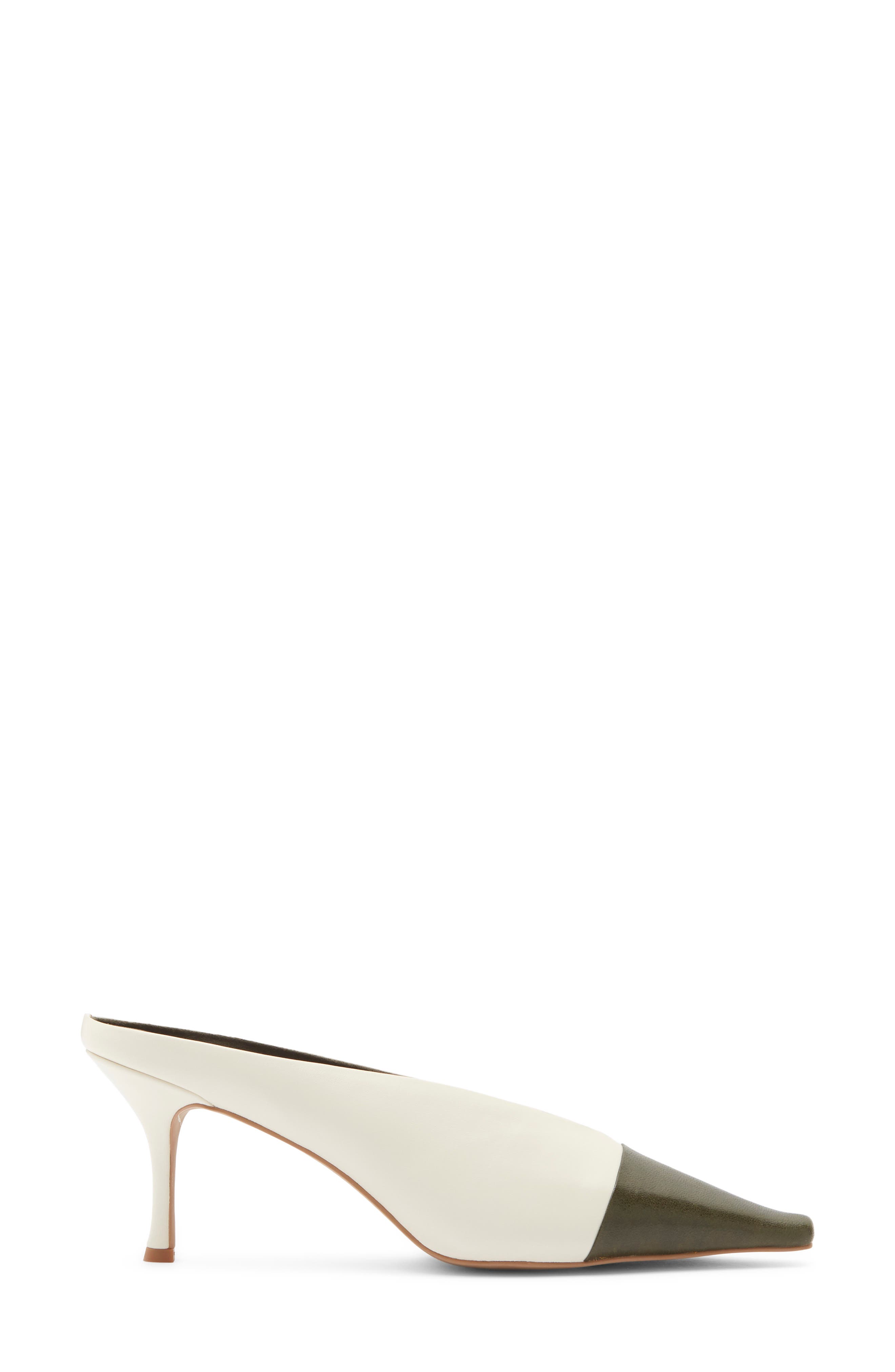 Investor Mule, Alternate, color, DARK KHAKI IVORY COMBO
