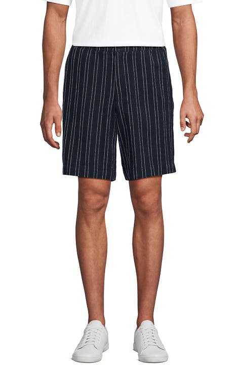 7" Classic Fit Linen Cotton E-Waist Short