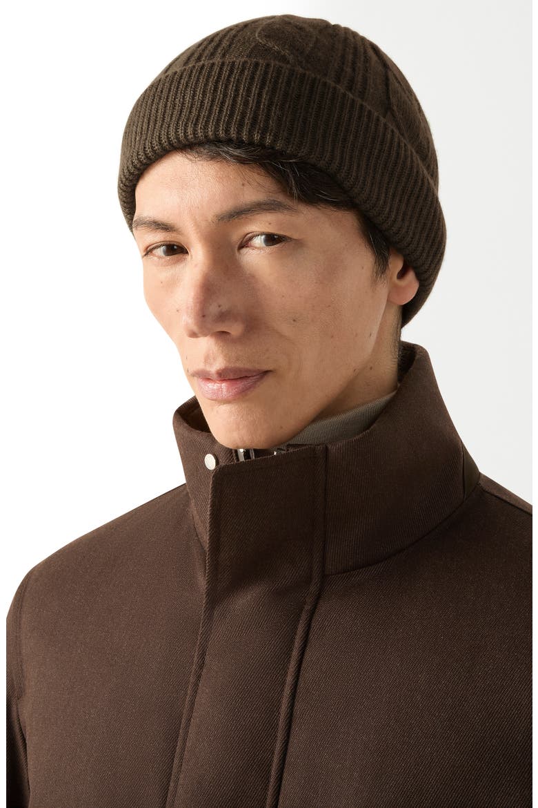 Cashmere Beanie, Alternate, color, DARK OLIVE GREEN