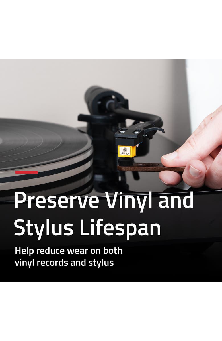 Fluance Vinyl Record Cleaning Kit with Carbon Fiber Brush and Stylus Brush, Alternate, color, Natural Walnut