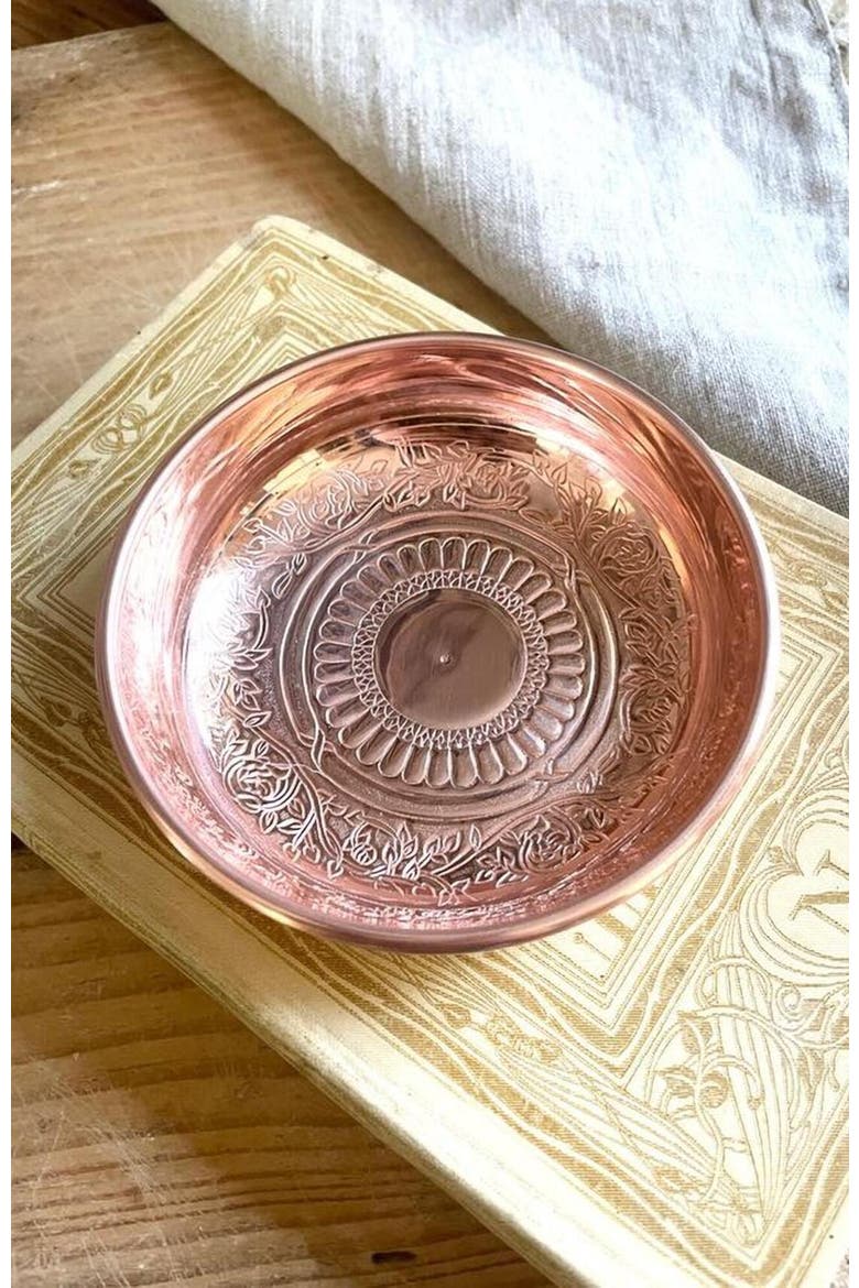 Vintage Inspired Copper Ring Dish Set/3, Alternate, color, Copper