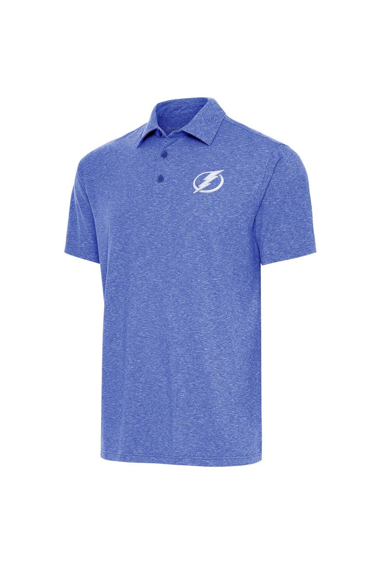 Men's Antigua  Heather Royal Tampa Bay Lightning Par Polo, Main, color, Heather Royal