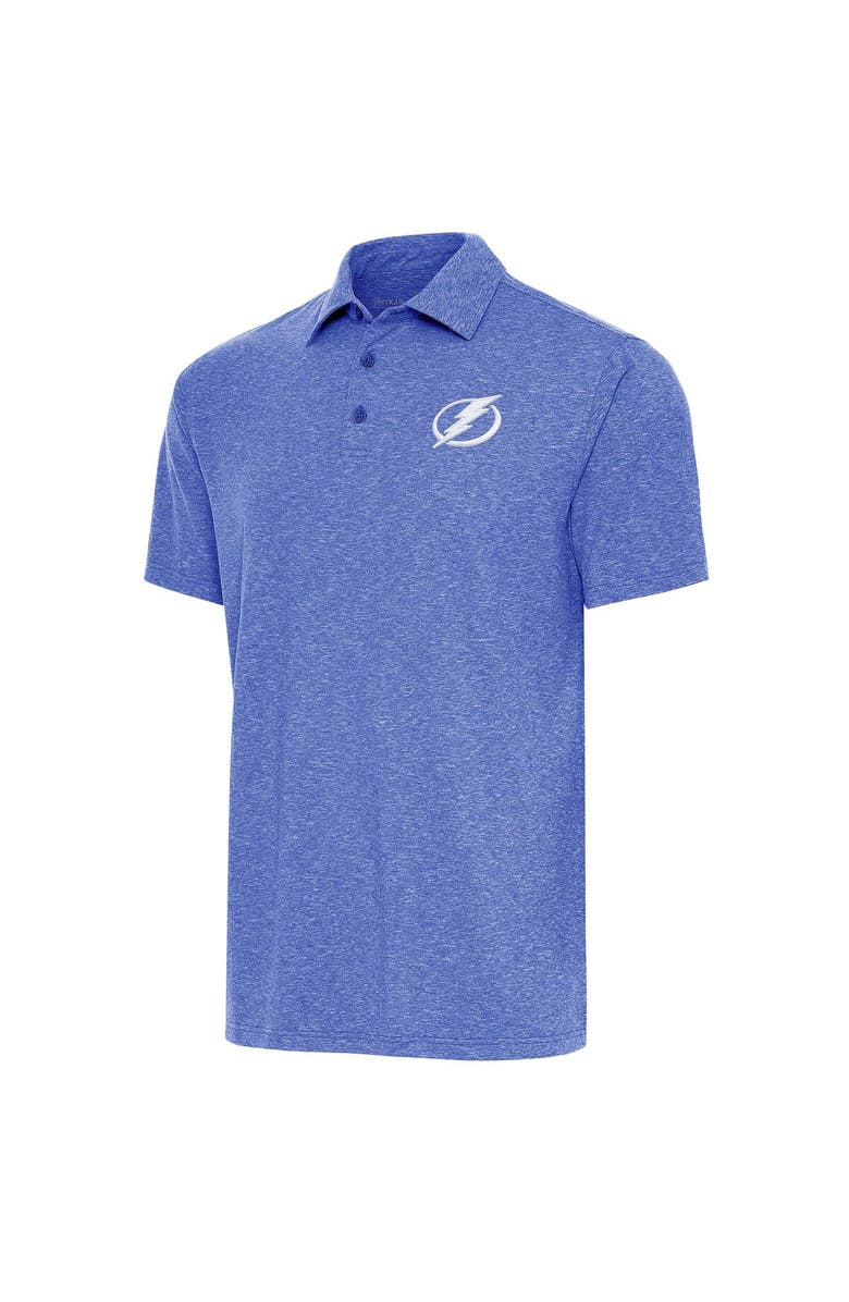 ANTIGUA Men's Antigua Heather Royal Tampa Bay Lightning Par Polo, Main, color, Heather Royal