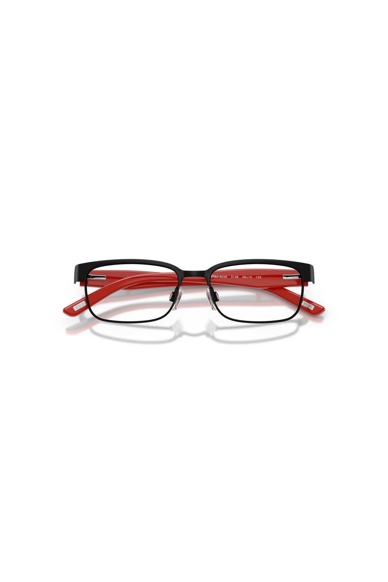 46mm Rectangle optical glasses, Alternate, color, Black