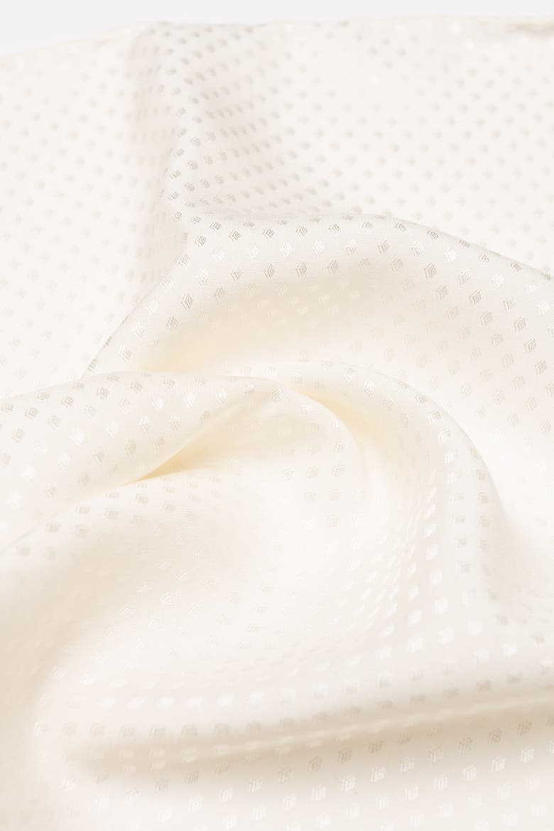 Corelli - Silk Pocket Square for Men, Alternate, color, Off White